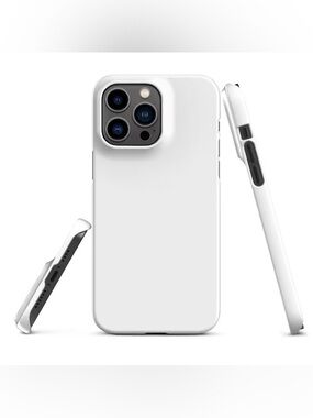 iPhone 15 Pro Glossy Snap Case, White